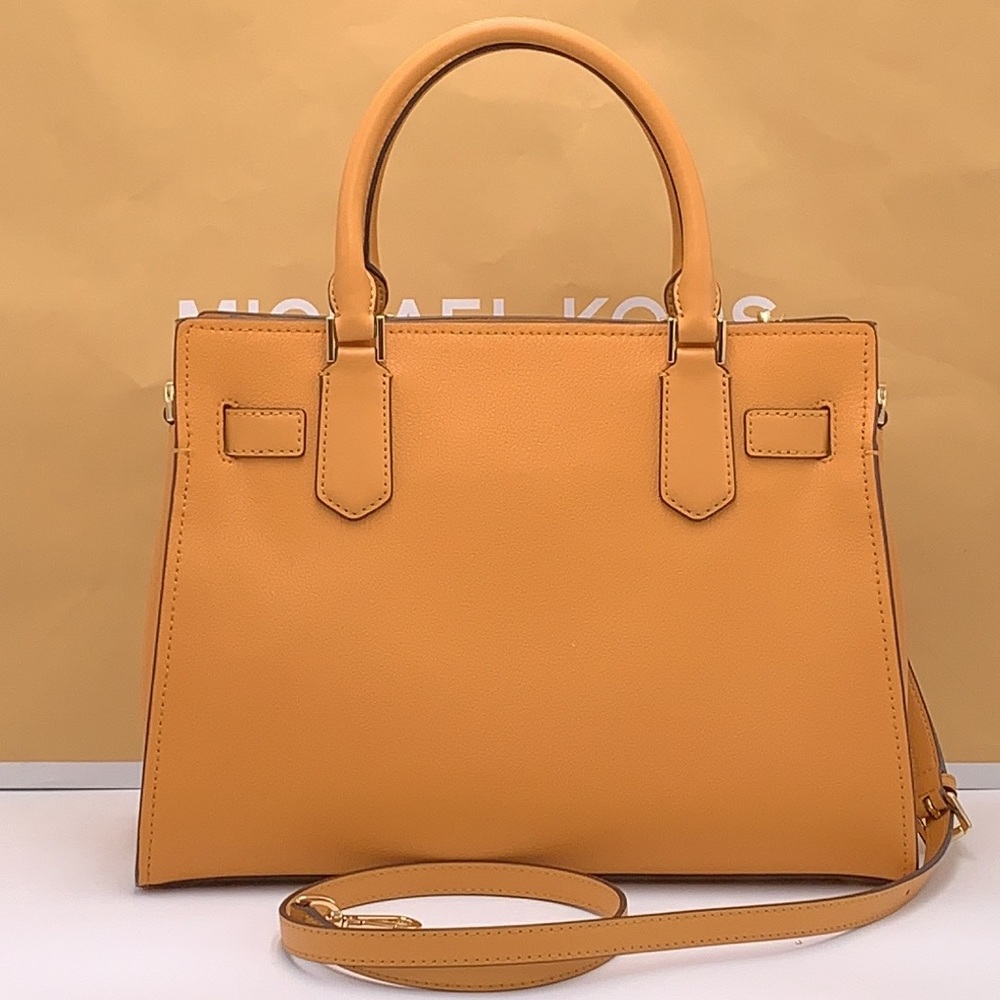 Michael Kors Hamilton Meidum Satchel Shoulder Crossbody Bag CIDER COLOR - Picture 5 of 14